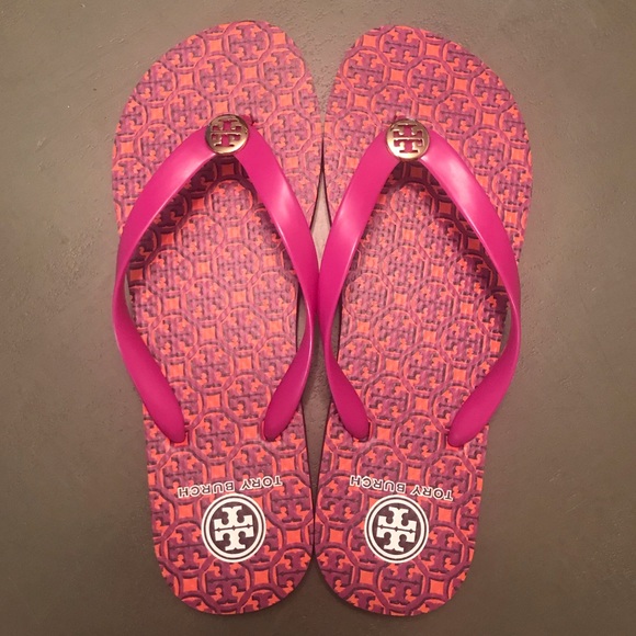Tory Burch Shoes - Tory Burch flip flops. Size 10.